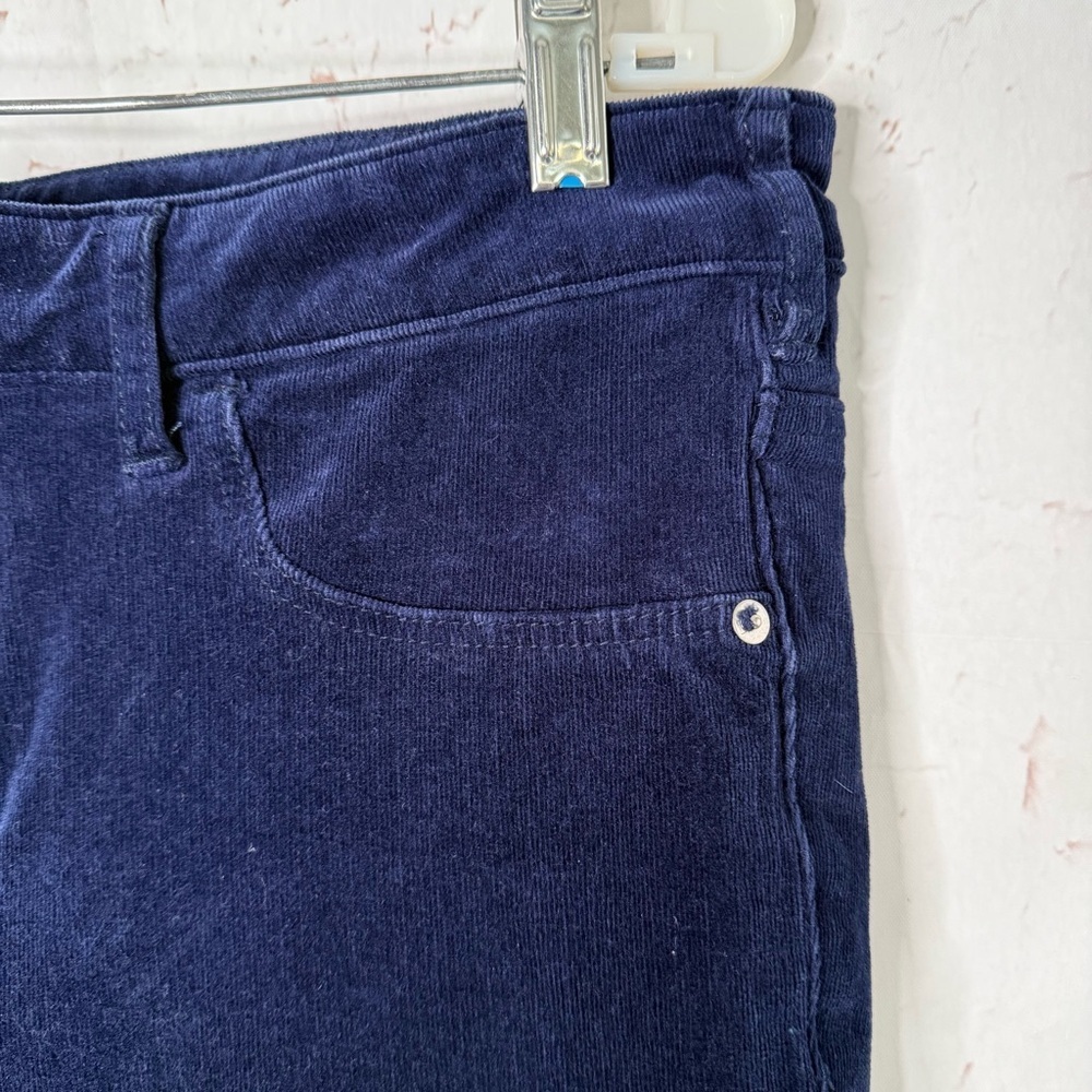 ANTHROPOLOGIE PILCRO Plus Size 32 High Rise Skinny Navy Corduroy 35” Waist Jeans - Picture 10 of 16